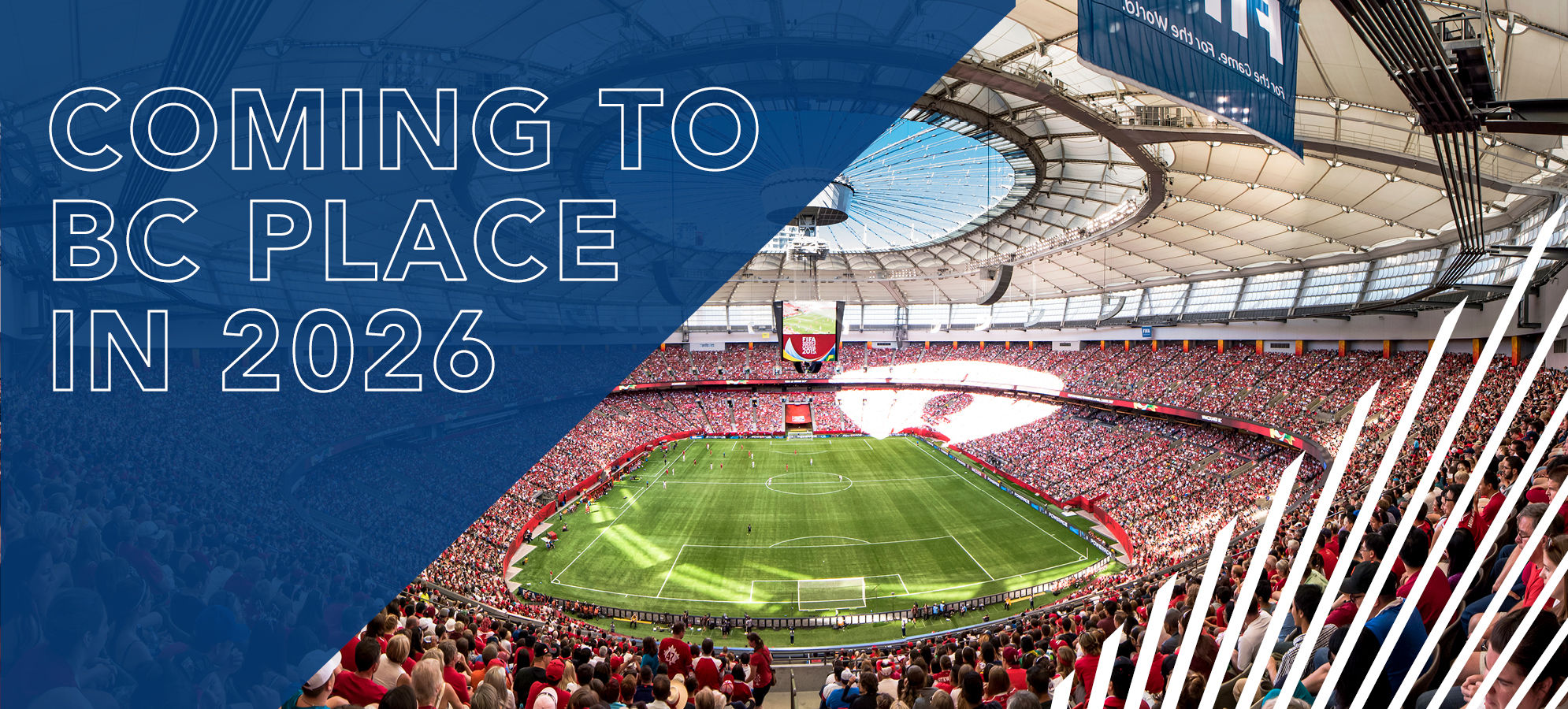 BC Place full of fans during a soccer match