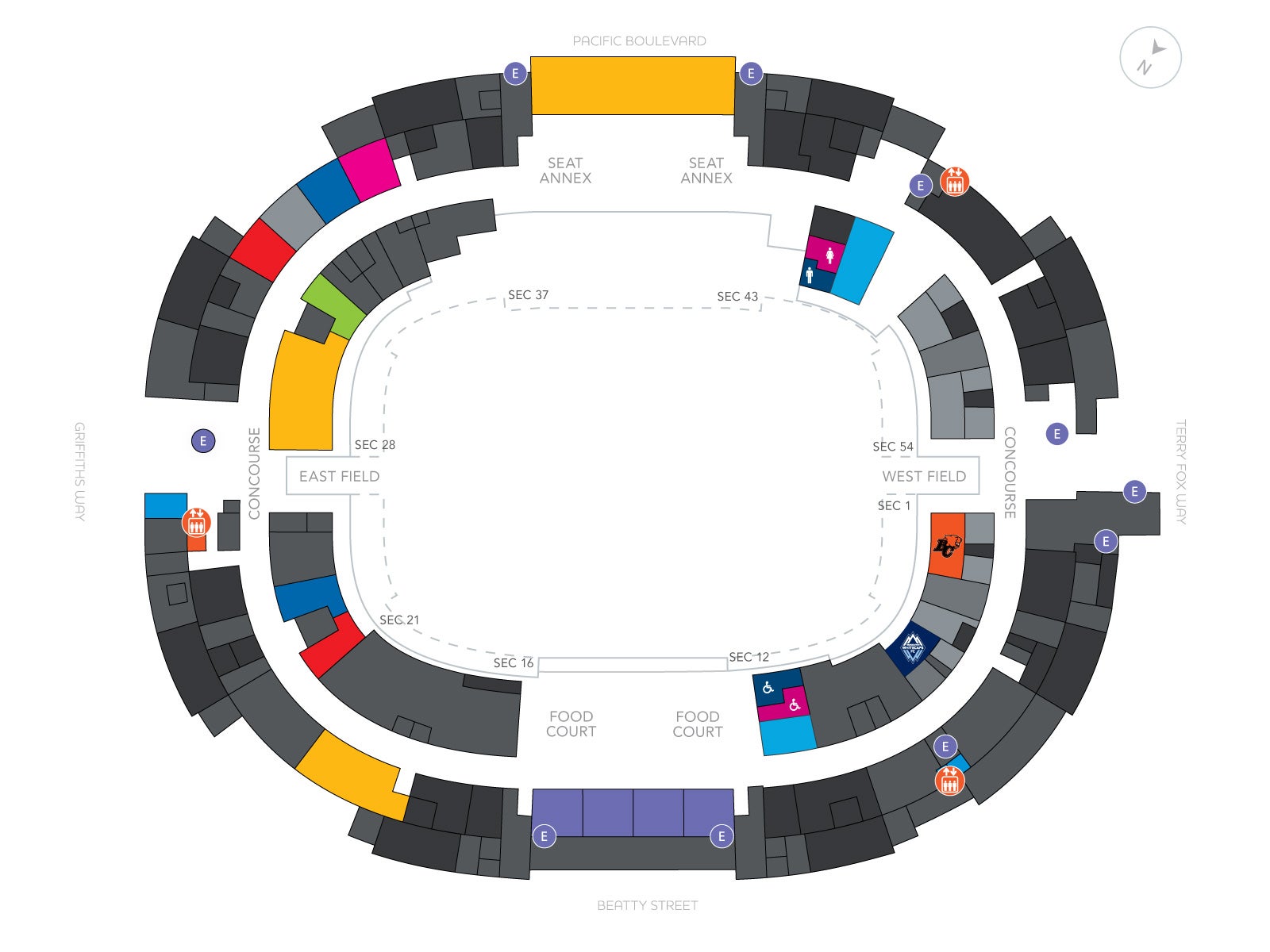 Stadium Maps – BC Place